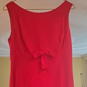 Vintage FUSCHIA Pink GEORGETTE DRESS 1950's